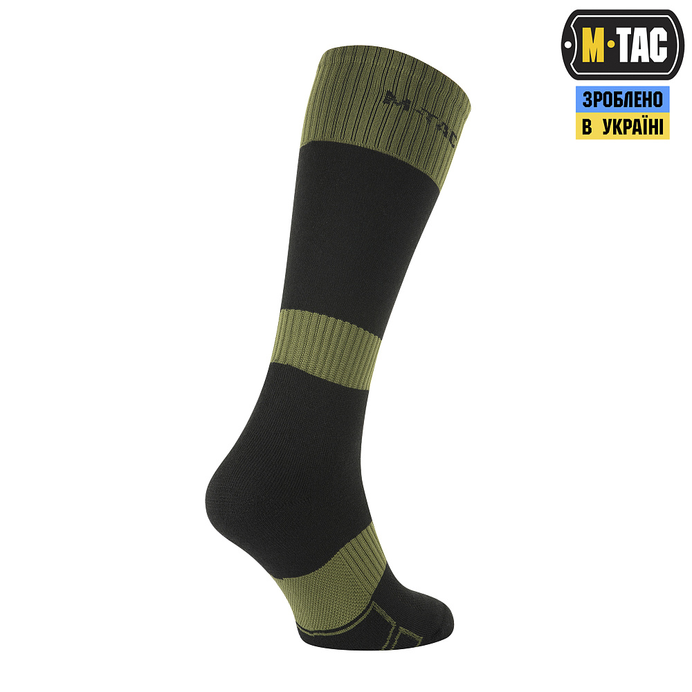 Шкарпетки M-Tac зимові Ranger Wool Black/Olive Фото 2